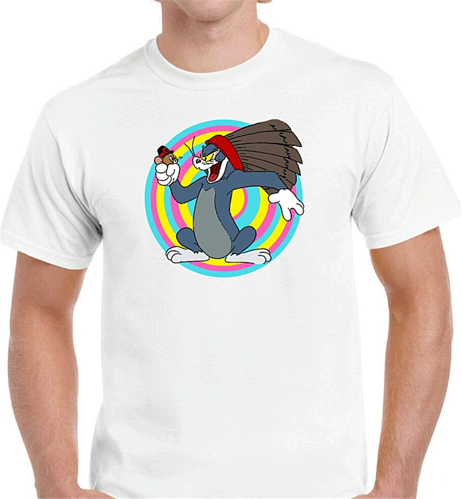 Мужская футболка с рисунком том и Jerry в стиле ретро фанки Рождественская уличная