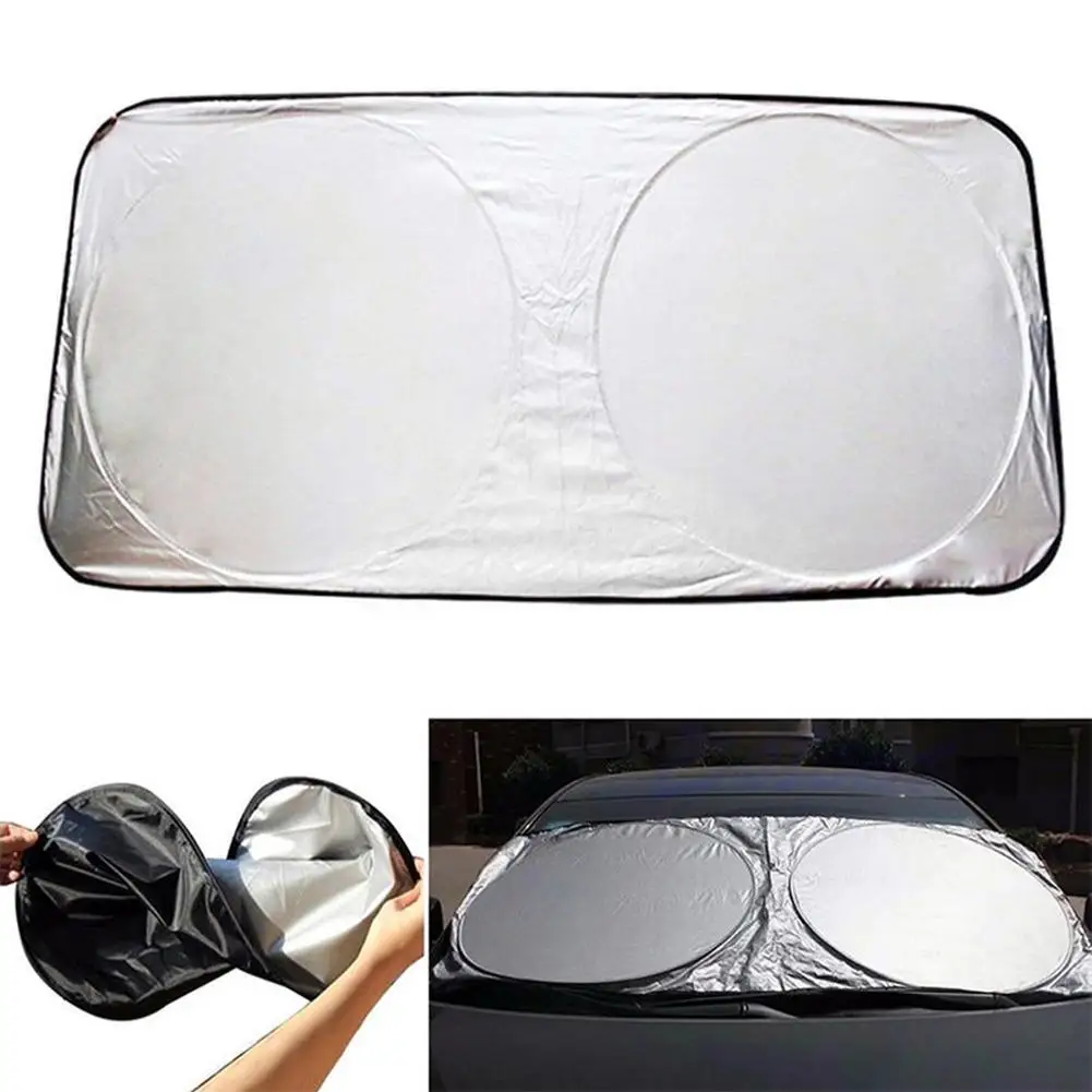 

Auto Car Front Rear Window Foldable Jumbo Visor Sun Shade Windshield Cover Block