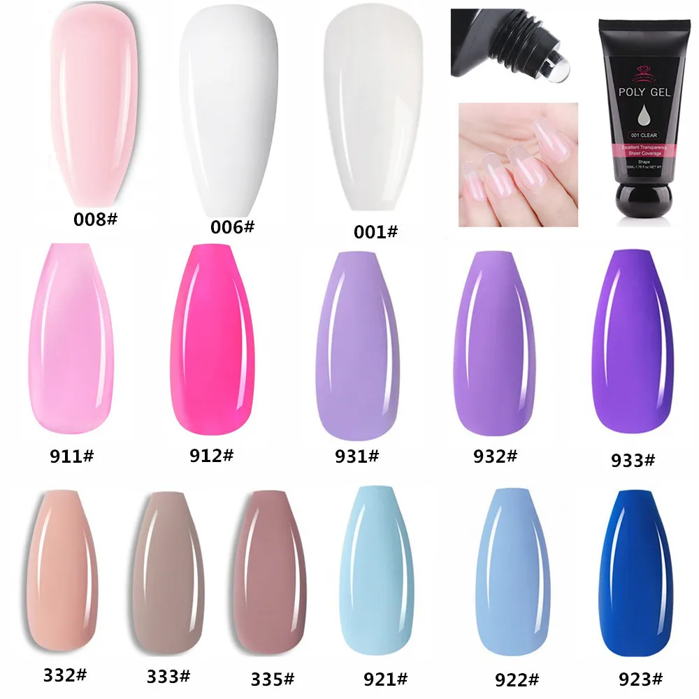 

Makartt Poly Extension Nail Gel 30ml/50mlAcrylic Nail Enhancement Crystal Jelly Lacquer Builder Gel UV Hybrid gel Tip