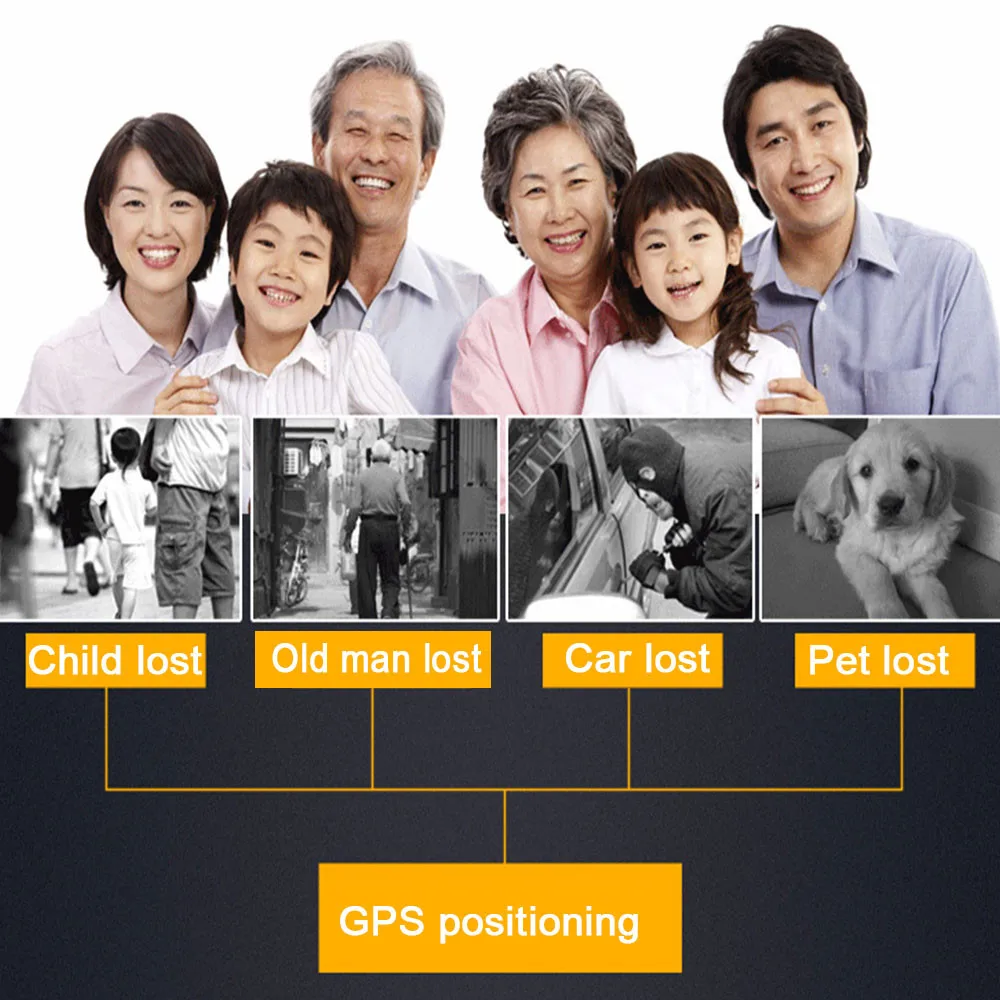 

GF07 Mini GPS Tracker Vehicle Strong Magnetic Free Installation GPS Tracking Locator Personal Tracking Object Anti Lost Tracer