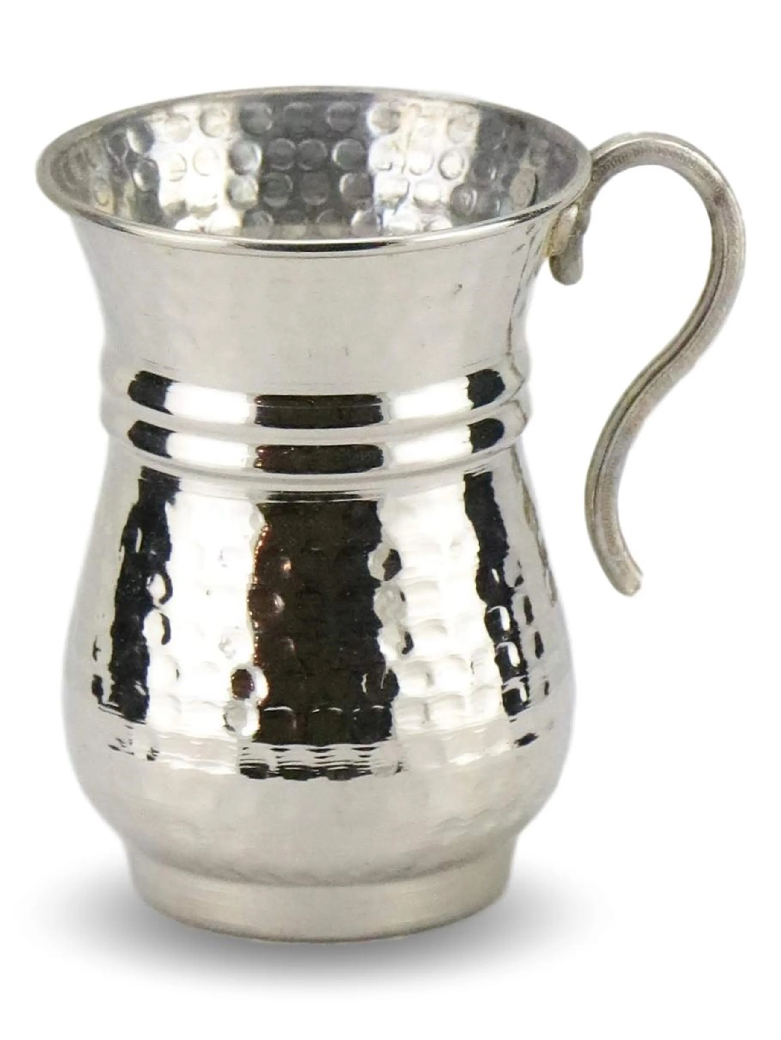 Morya Copper Mugs Ayran Milk Juice Wine Cup with Brass Handle Luxury Retro Vintage Handmade Drinkware 6 Pcs Set