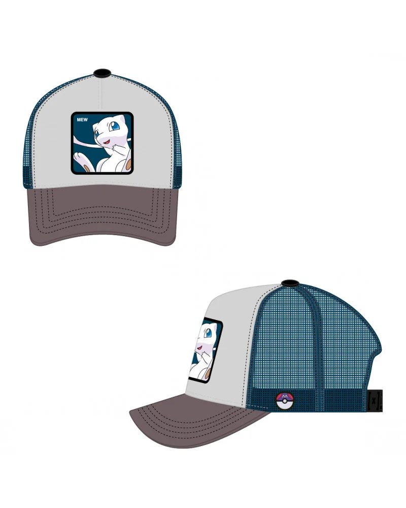 Бренд аниме Snorlax Snapback Кепка хлопковая бейсболка для мужчин и женщин хип хоп папа сетчатая шапка Дальнобойщик дропшиппинг - Цвет: Mew