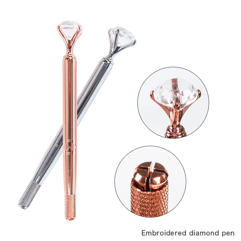 

3d-ручка для микроблейдинга, ручка для татуажа бровей, машинка для перманентного макияжа, ручка для бровей, вышивка губ с кристаллами