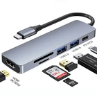 Док-станция USB 3,0 HDMI для MacBook Air Pro Huawei, аксессуары для ПК, сплиттер USB 3,0 Type C