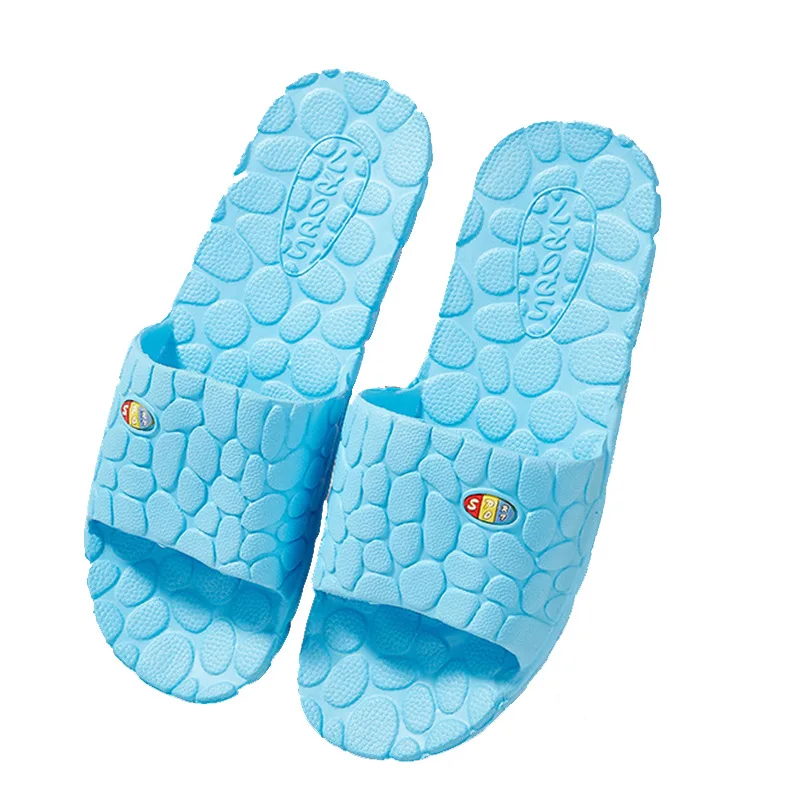 Летние шлепанцы для мужчин и женщин домашние Нескользящие массажные Шлепанцы из