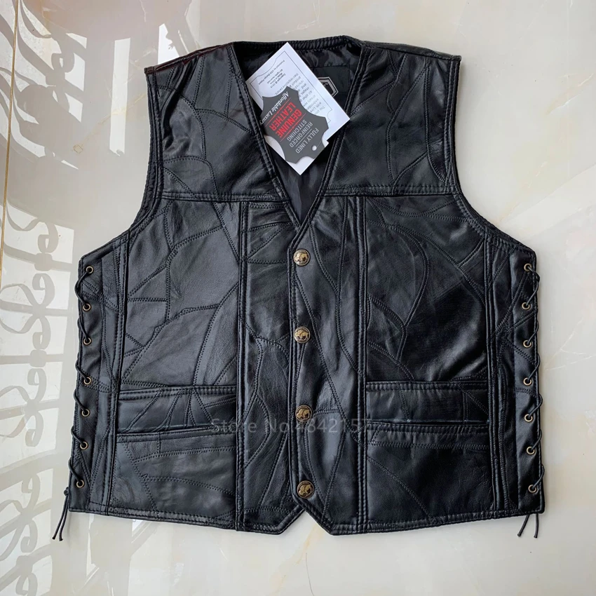Костюм для косплея американской езды на мотоцикле мужской кожаный жилет в стиле