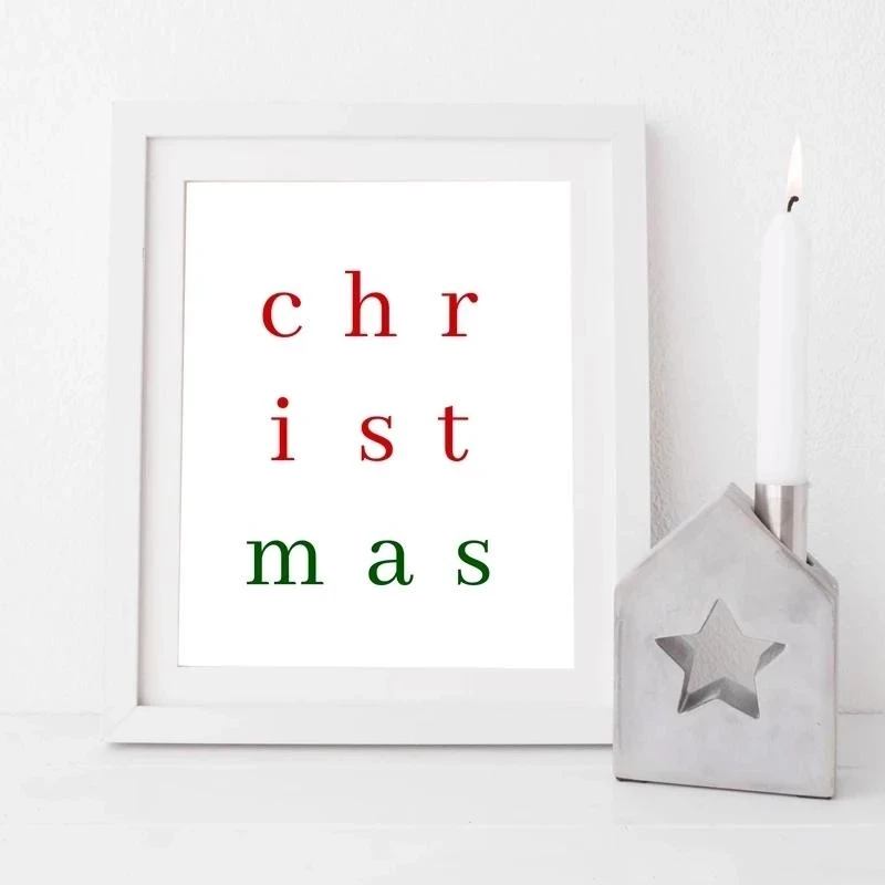 Счастливого Рождества радость лось рождественская елка Картина на холсте