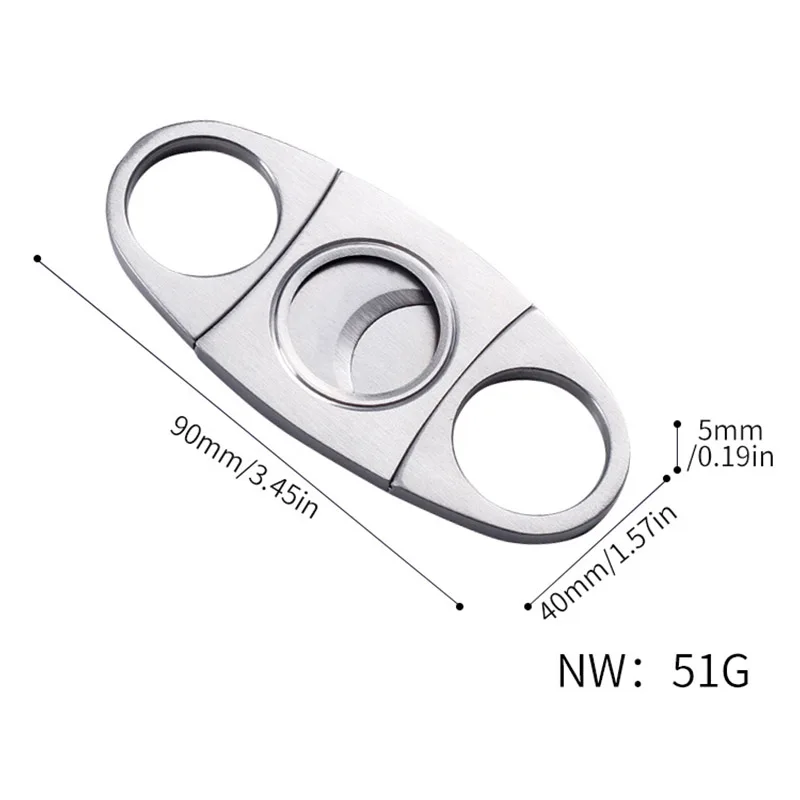 Резак для сигар металлический резак из нержавеющей стали гильотинные ножницы