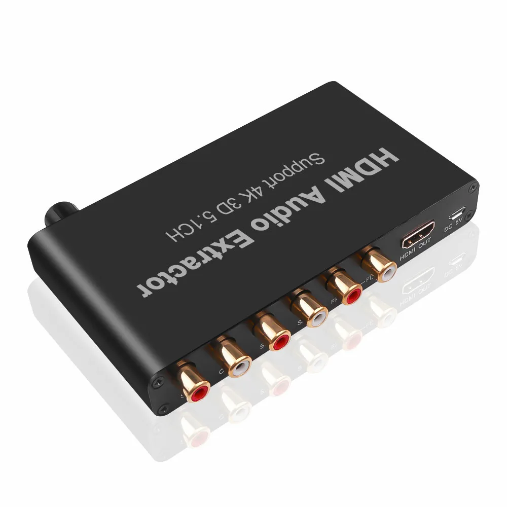 Новый 5.1CH аудио экстрактор декодирование коаксиальный к RCA AC3/DST To 5 1 усилитель
