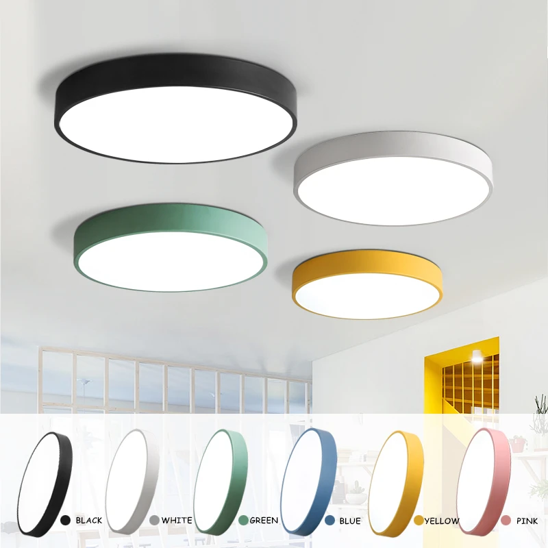 Светодиодный потолочный светильник Современная круглая ультратонкая лампа 5 см