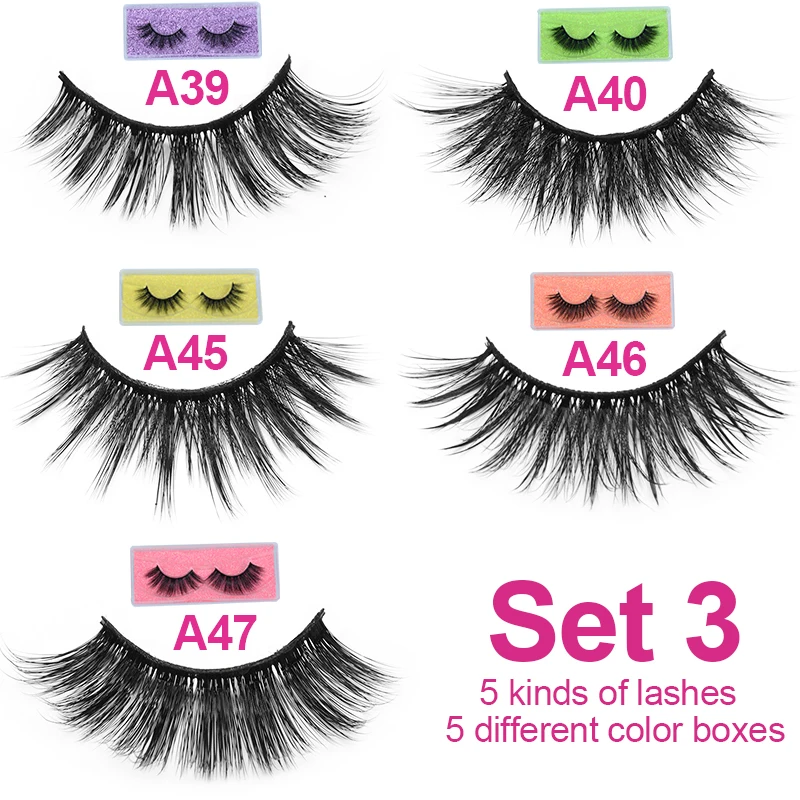 Оптовая продажа 5 пар/лот натуральные поддельные 5D ресницы шпионские пушистые