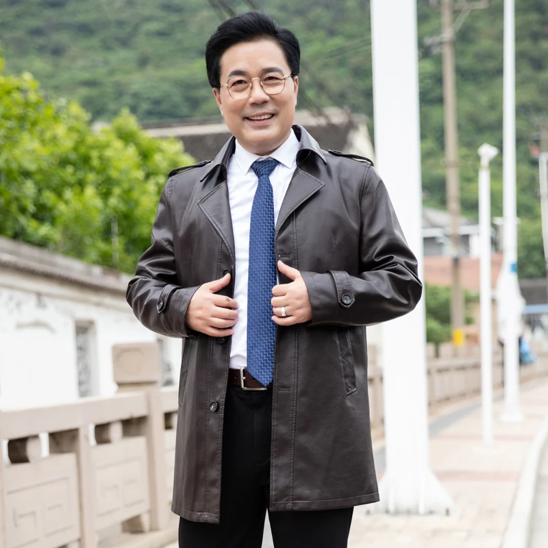 Бомбер мужской из натуральной овечьей кожи приталенная куртка-пилот в стиле