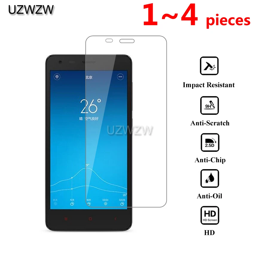 Для Xiaomi Redmi 2 Стекло 2.5D Премиум защитное закаленное стекло для Xiaomi Redmi 2 Redmi2 Защитная пленка для экрана