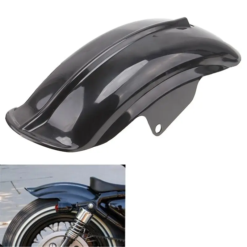 For Harley Bobber Chopper Black Universal Motorcycle Rears Fender Mudguard New |