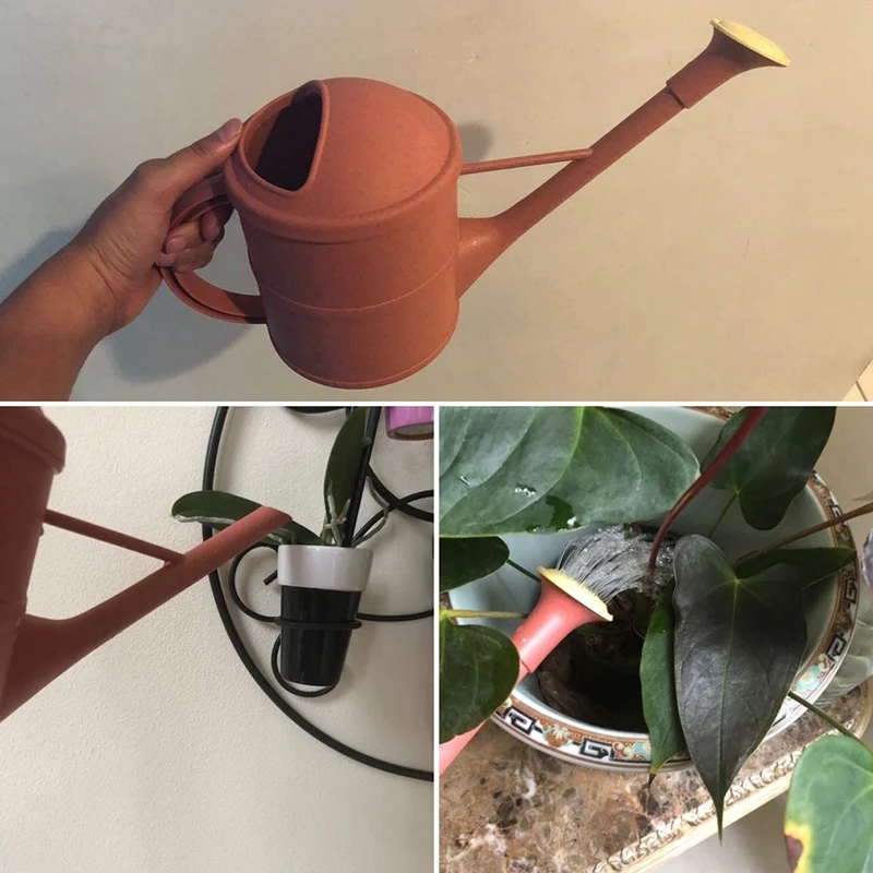 

Outdoor Garden Plant Watering Tank 1.6L with Long Spray Head, Removable Shower Head, Small Watering Basin