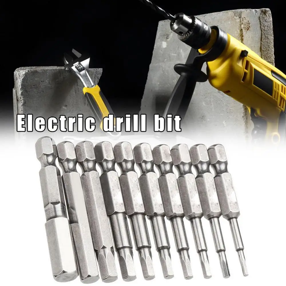 

Set 50mm 1/4 Inch Hex Shank Magnetic Hex Head Screwdriver Driver Bits Bit Screwdriver Tools Bits Drill Electric Hand X8R2