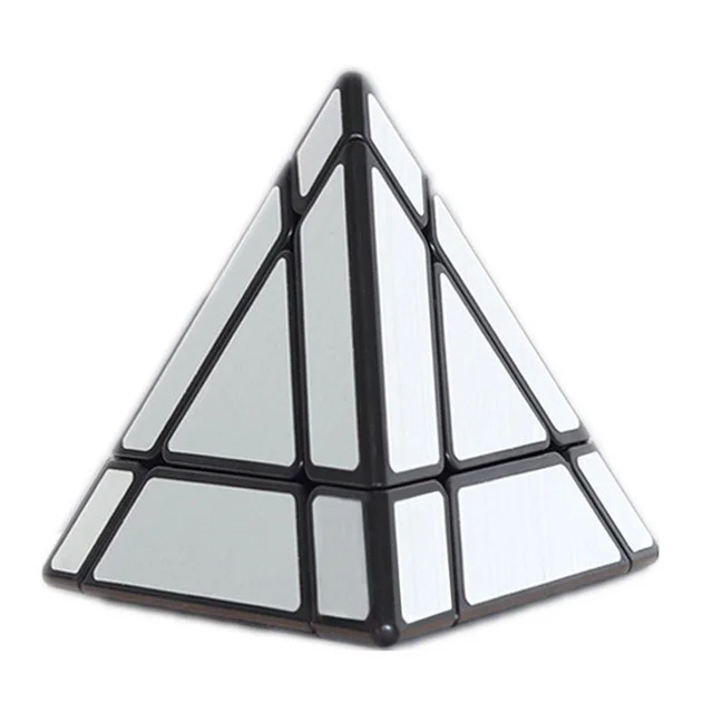 

New Shengshou Mirror Void Magic Tower Puzzle 3x3 Hollow Pyramid Professional Cubo Magico Puzzle Toy For Children Kids Gift Toy