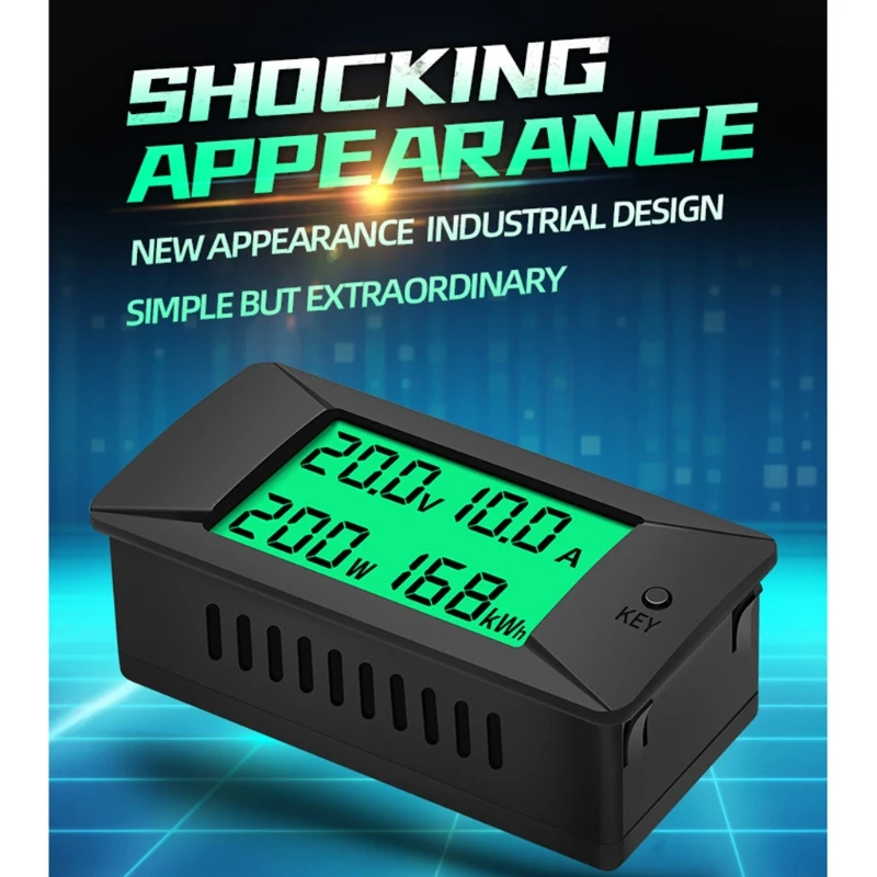 

1 Piece DC 0-300V 0-300A LCD Display Digital Current Voltage Power Energy Meter