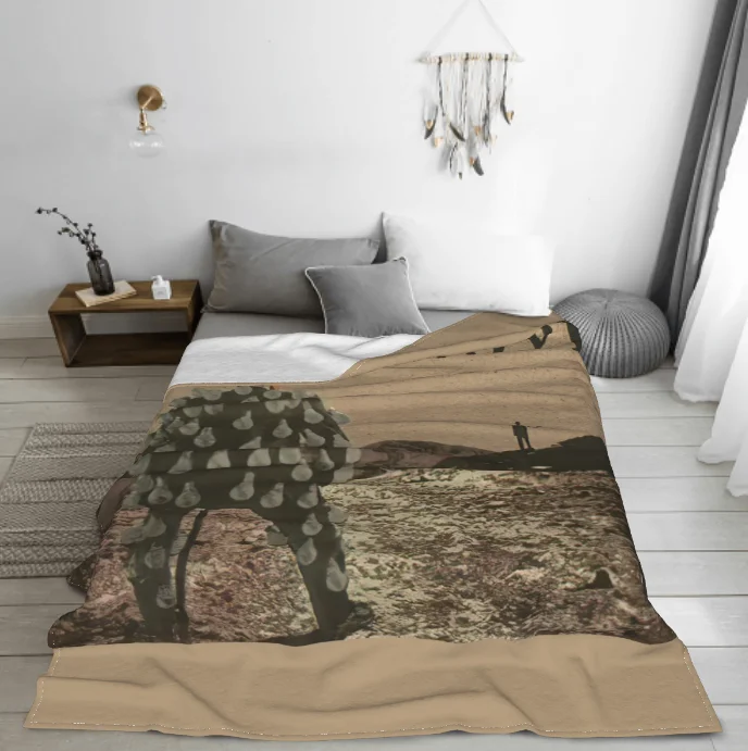 

Rock and Roll Music 2018 Hip Hop Style Spring and Autumn Blanket with Soft Printed Personality