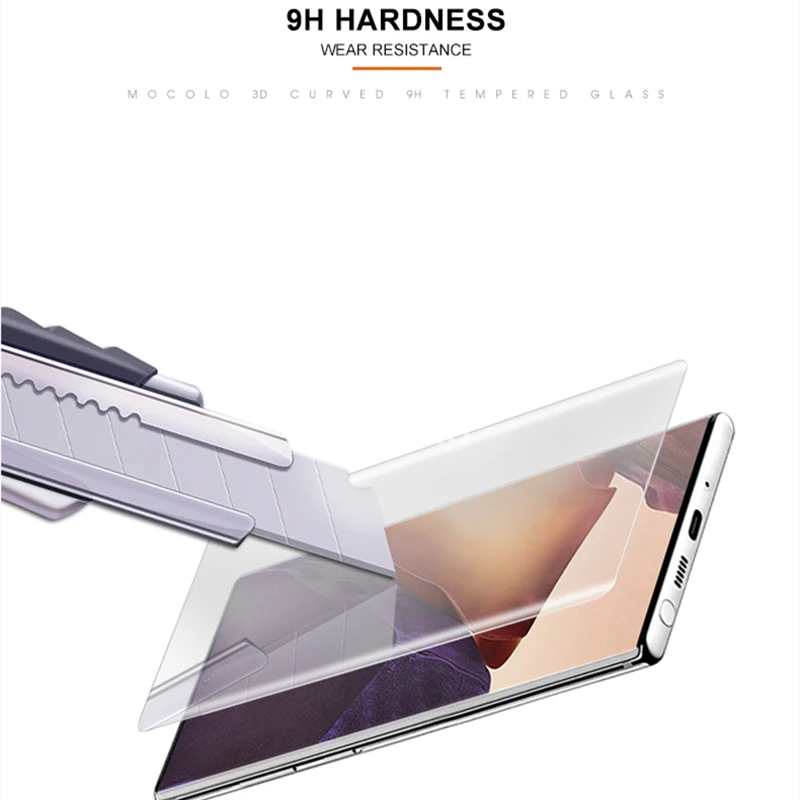 Tanie Do Samsung Note 20 Ultra Screen Protector Mocolo Płynny Klej Szkło Hartowane UV Do Samsung Note 20 Ultra Screen Protector