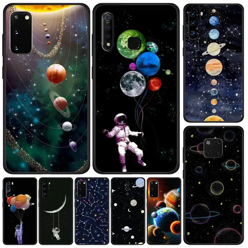 Чехол для телефона с изображением вселенной звездного неба галактики астронавта