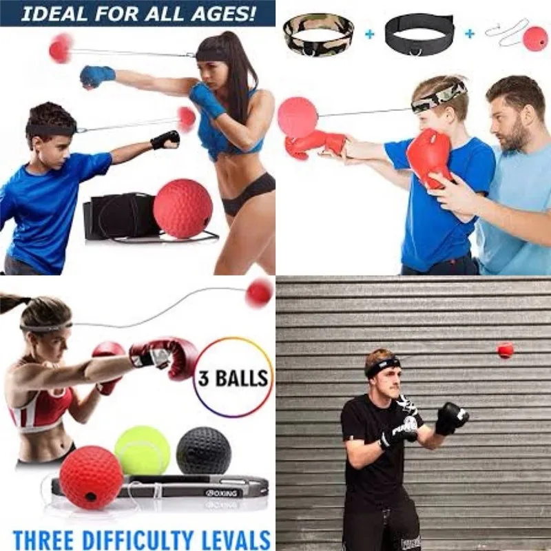 Мяч для тренировки реакции бокса скоростной пунш боксера оборудование