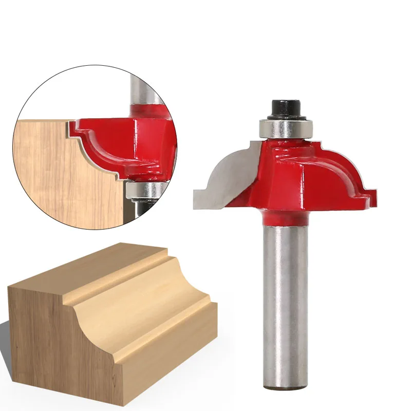 1 шт. 8 мм хвостовик угловые круглые концевые фрезы сверла для дерева римского Ogee