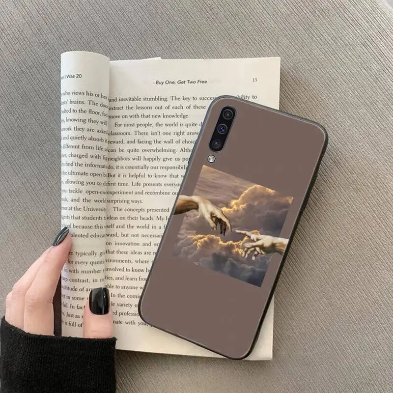 

Art hand lines Painted Pattern Phone Case For Samsung galaxy S 7 8 9 10 20 edge A 6 10 20 30 50 51 70 note 10 plus