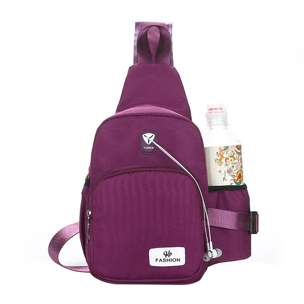 Purple Aelicy нейлоновая маленькая сумка через плечо женские сумки-мессенджеры повседневные стильные женские сумки на молнии наплечная сумка-портфель модные карманные сумки на плечо - Цвет: Purple