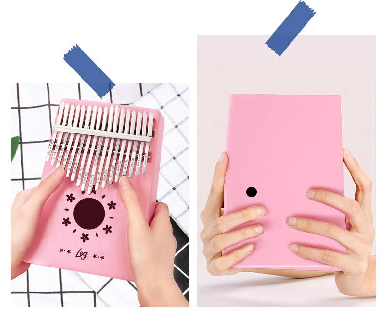 

Sc outdoor 17-key portable portable Kalimba cute mini Kalimba thumb piano instrument suitable for children and ladies