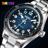 skmei automatic mechanical watch for men luxury mens mechanical wristwatches stainless steel top brand watches montre homme 9232