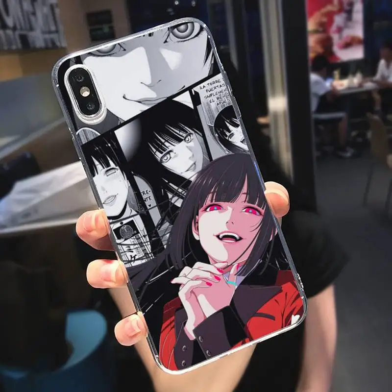 

Kakegurui Japan anime Phone Case Transparent soft For iphone 5 5s 5c se 6 6s 7 8 11 12 plus mini x xs xr pro max