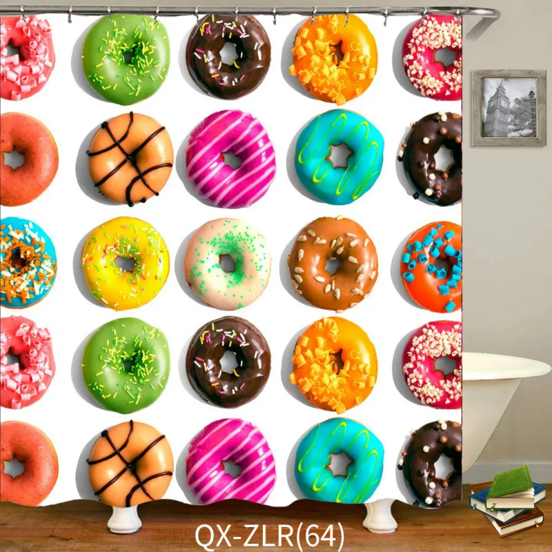 LeRadore индивидуальная 3D печать занавеска для душа абстрактная краска полиэстер