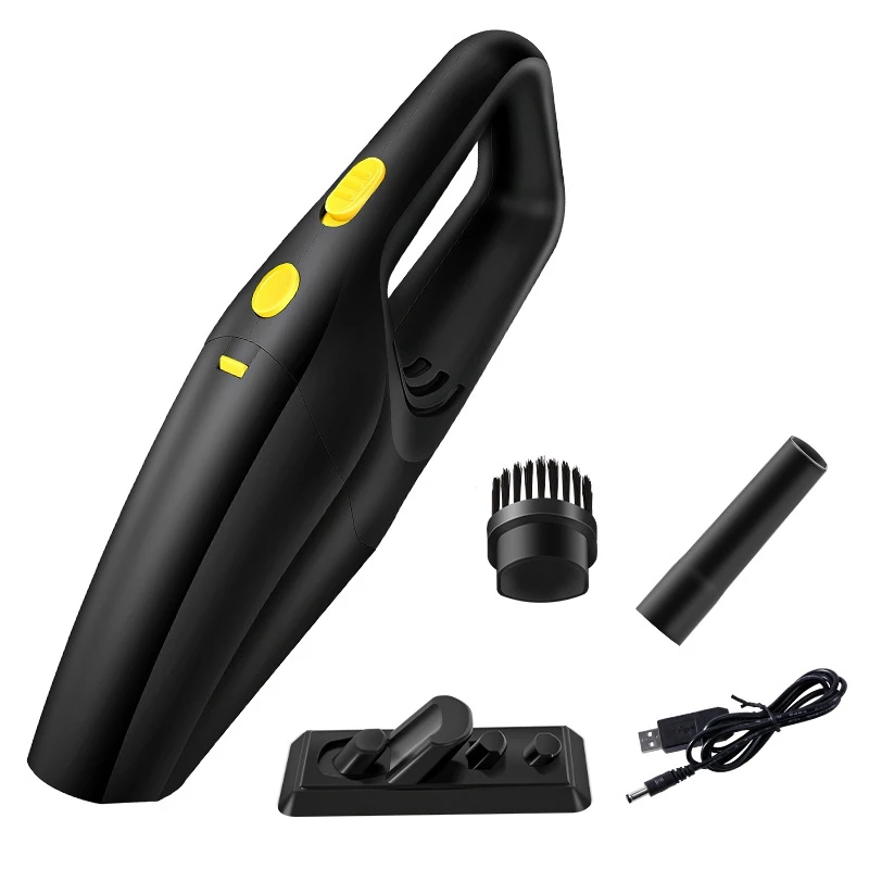 

Handheld Vacuum Cleaner Cordless Vacuum Rechargeable Portable Vacuum Cleaner with Base for Car Home Office Black