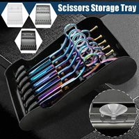 professional non slip scissors plastic storage box for hair salon hair scissor storage hairdressing tools stand tray organizer