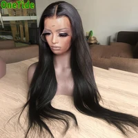 preplucked 30 inch bone straight human hair wig brazilian wigs for women straight lace front wig t part lace closure frontal wig