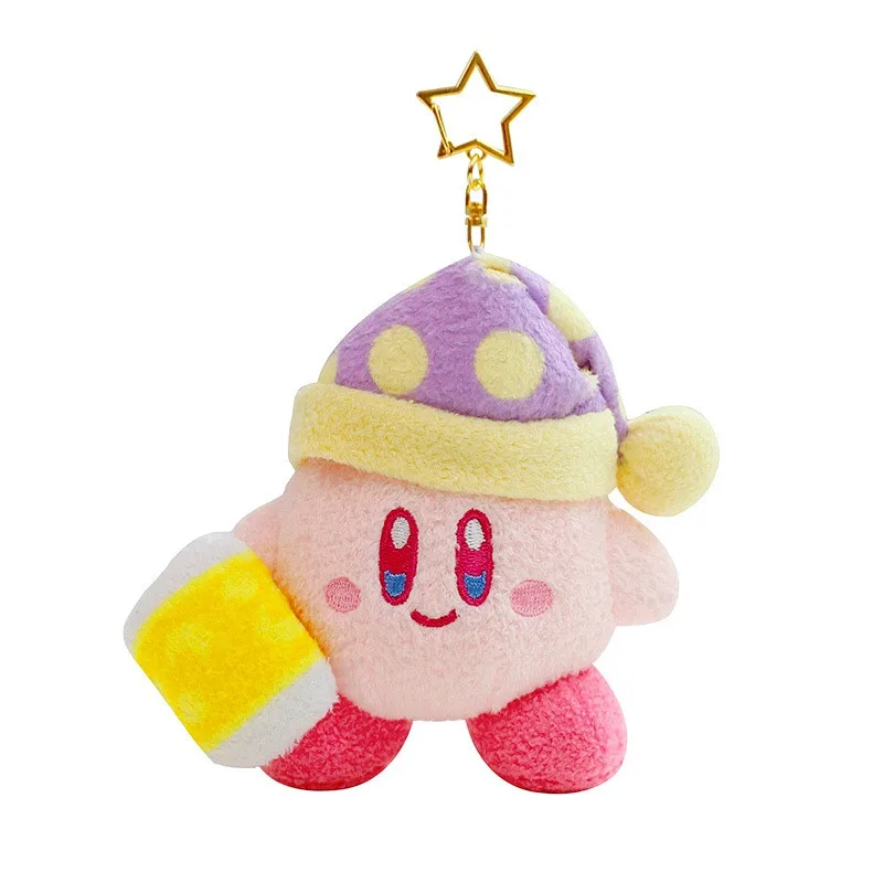 

Cartoon Anime Star Kirby Plush Doll Toy Pink Kirby Clown Kirby Chef Kirby Soft Stuffed Doll Pendant Girls Holiday Gift