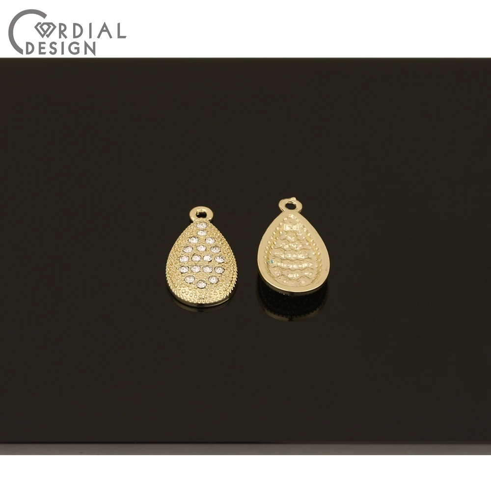 

Cordial Design 50Pcs 11*21MM Jewelry Accessories/Oval Waterdrop Shape/DIY Charms/Rhinestone Pendants/Jewelry Findings Components