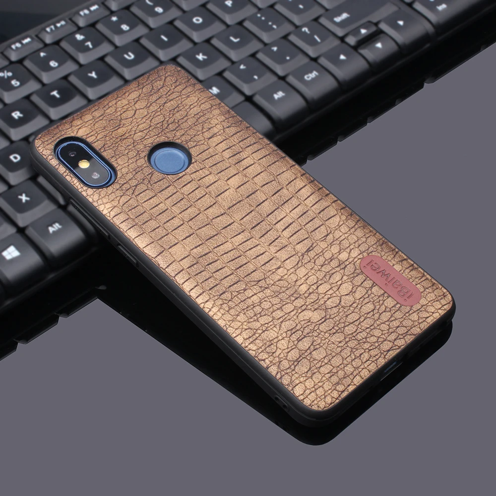 Чехол для Xiaomi Redmi Note 5 Pro глобальной версии с крокодиловым узором задняя крышка 6 7