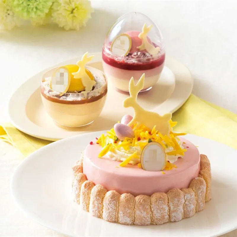 50 шт. Прозрачная Жесткая пластиковая коробка в форме яйца|Одноразовые чашки| |