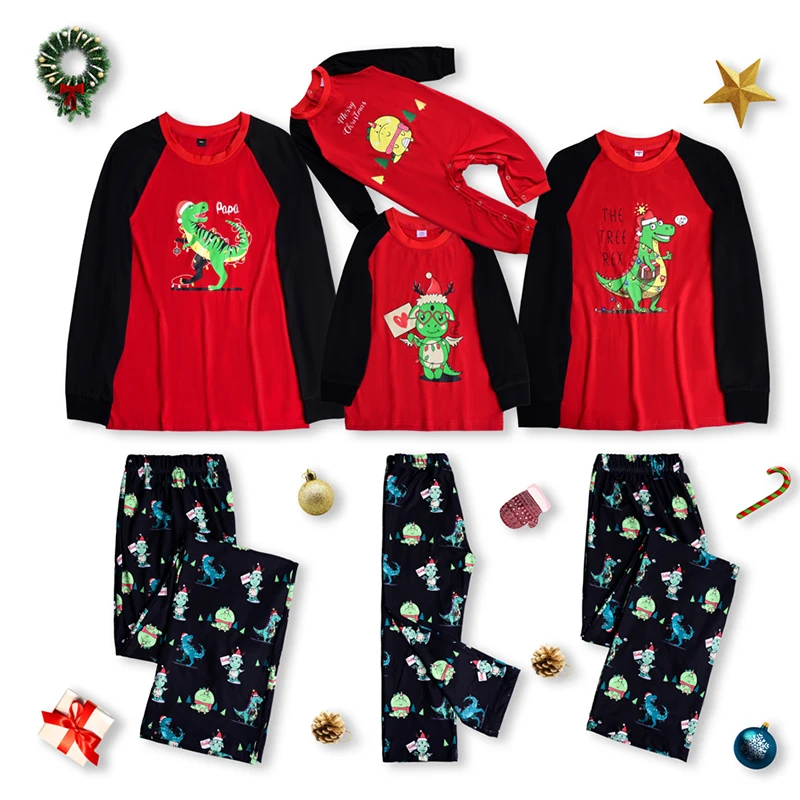 

NEW Christmas Family Matching Pajamas Outfits 2021 Xmas Deer Father Mother Kids Baby Sleepwear Homewear Nightgowns & Sleepshirts