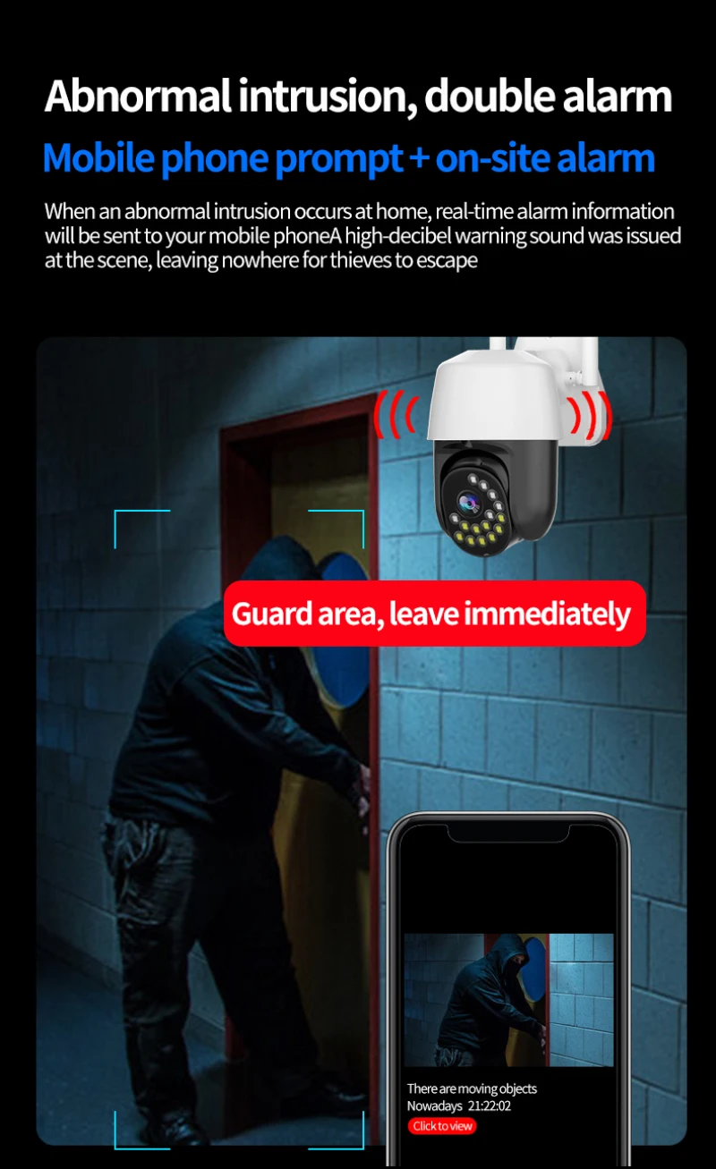 

1080P WIFI Camera IP66 Outdoor PTZ IP Camera 4X Digital Zoom WiFi Camera IR Night Vision Video Security CCTV Surveillance