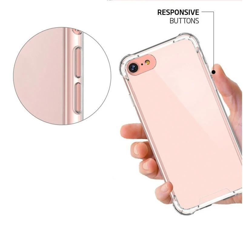 Чехол для iphone 5s se 6 6s 7 8 x xr xs 11 pro max plus подушка безопасности мобильный телефон с