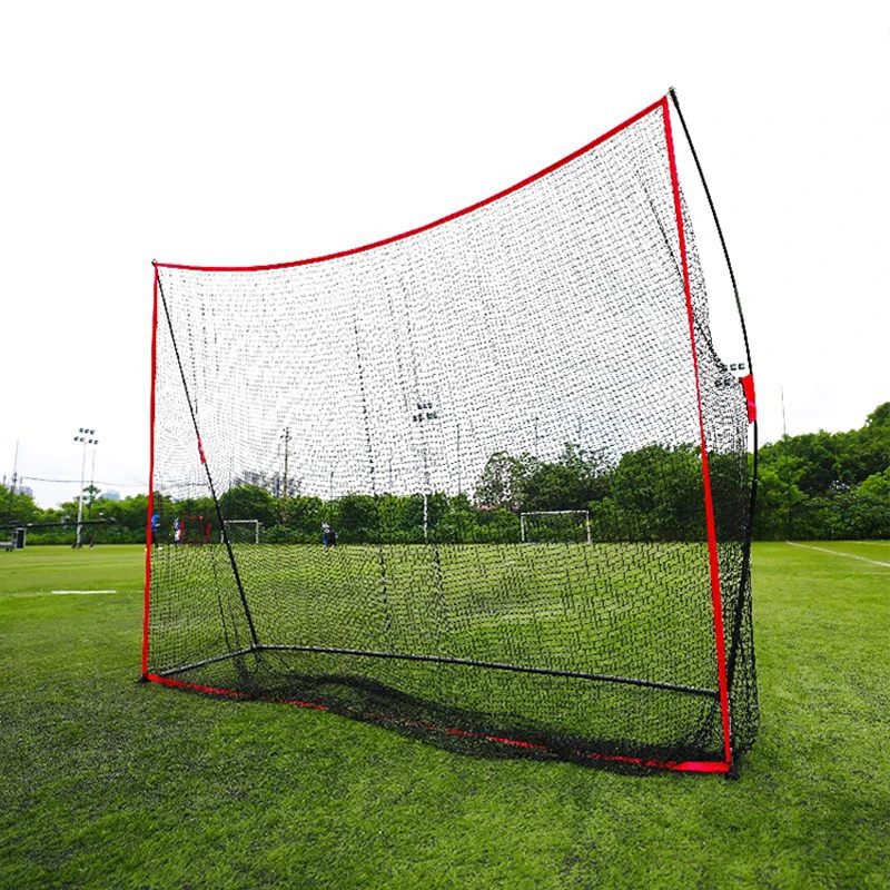 Portable Golf Practice Net Detachable Nylon Material Golf Hitting Cage for Indoor Outdoor Grassland Golf Swing Training Exercise