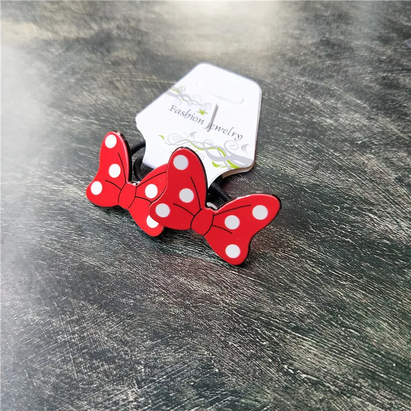 

2PCS New Cute Cartoon Bowknot BB Clips Kids Hairpins Elastic Hair Bands Girls Accessories Children Headwear Baby Clips Headdress