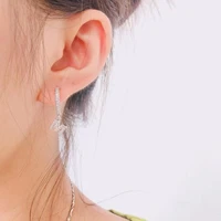 trendy zirconia crystal letters initials earrings alphabet letter name diy earrings for women korean jewelry 2021