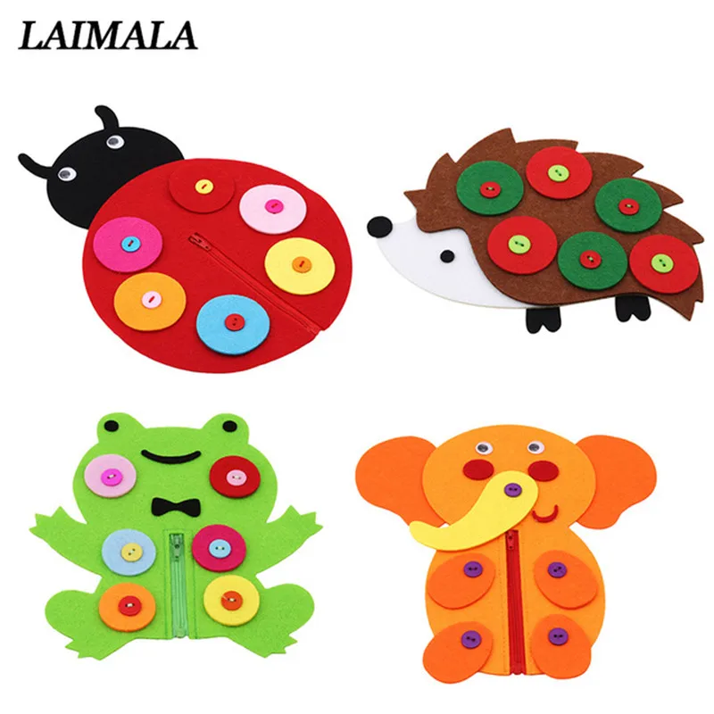 

Hand Zipper Button Teaching Kindergarten Manual Diy Weave Cloth Early Learning Education Toys Montessori Baby Teaching Toys