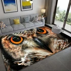 Красочная психоделическая сова, домашний ковер, Богемный Хиппи, искусство, научная фантастика, домашний декор для гостиной