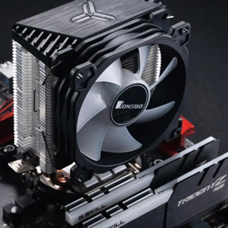 Jonsbo CR1200 2 тепловые трубки башня процессор кулер RGB 3Pin Охлаждающие вентиляторы радиатор гидравлический подшипник для LGA 775/1150/1151/1155/1156