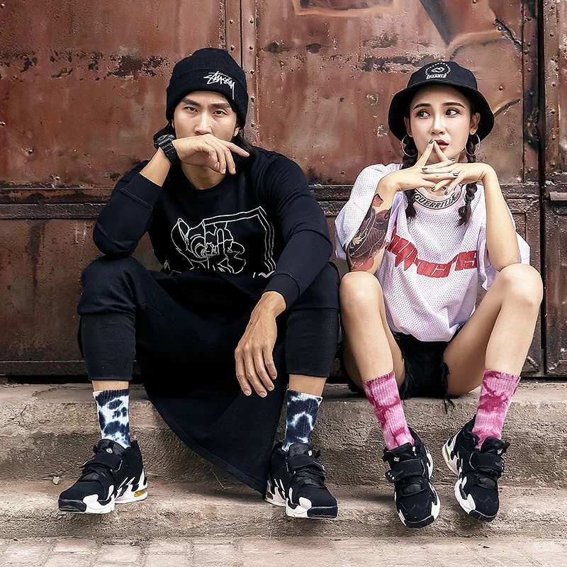 

VERIDICAL 5 Pairs/Lot Street Fashion Man Short Socks Compression Cotton Thick Terry Harajuku Novelty Happy Skate Socks Sokken